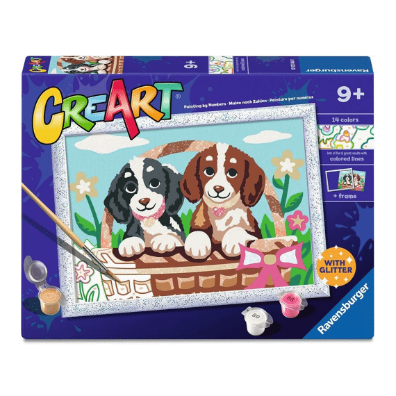 Creart Serie D Honden In Een Mandje