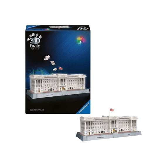 Ravensburger Puzzel 3d Iconics: Buckingham Palace - With Light