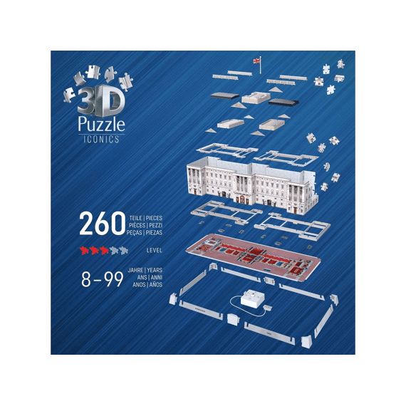 Ravensburger Puzzel 3d Iconics: Buckingham Palace - With Light