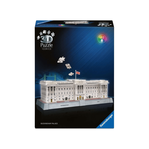 Ravensburger Puzzel 3d Iconics: Buckingham Palace - With Light