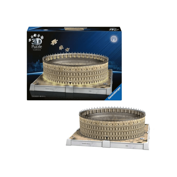 Ravensburger Puzzel 3d Iconics: Colosseum Rome - With Light