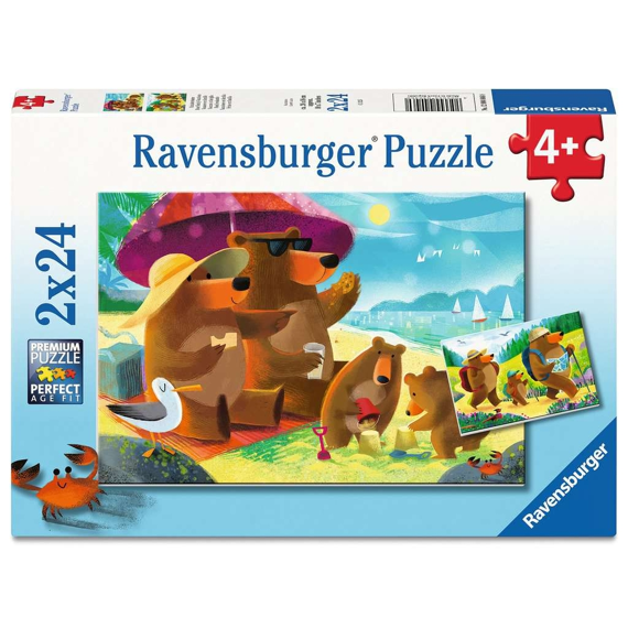Ravensburger Puzzel 2x24 Stuks Bear Family Vacations
