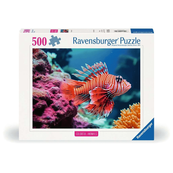 Ravensburger Puzzel 500 Stuks Colorful Animals Red Lionfish