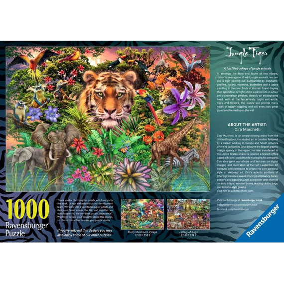 Ravensburger Puzzel 1000 Stuks Jungle Tiger