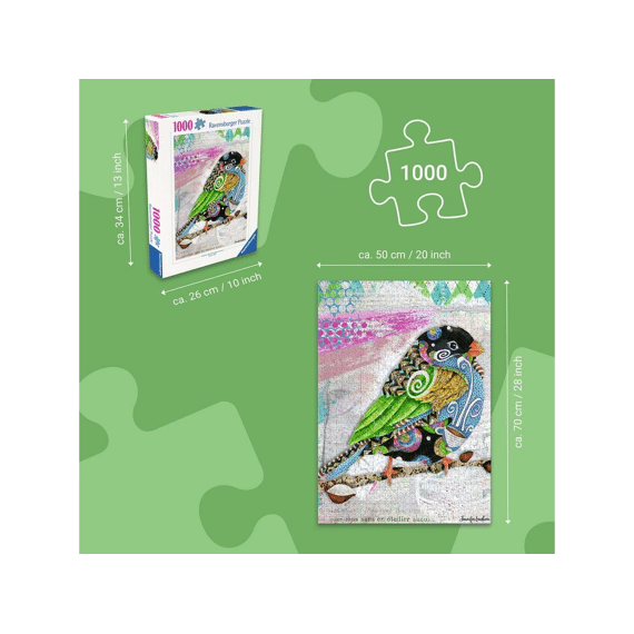 Ravensburger Puzzel 1000 Stuks Swirly Bird