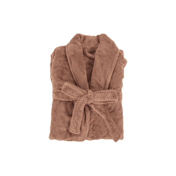 Tiseco Bathrobe Jacquard Flanel Pippa 120x100 Cm (s/m) - Mokka
