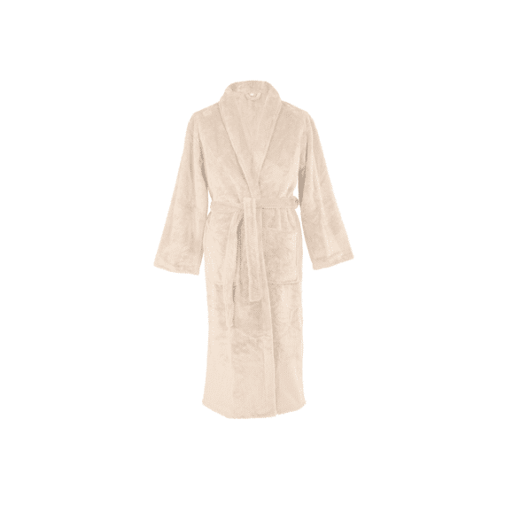 Tiseco Bathrobe Jacquard Flanel Pippa 120x100 Cm (l/xl) - Ivoor