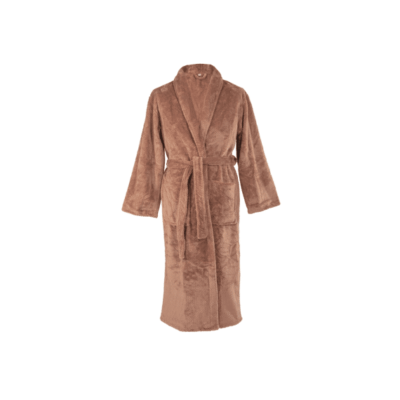 Tiseco Bathrobe Jacquard Flanel Pippa 120x100 Cm (l/xl) - Mokka