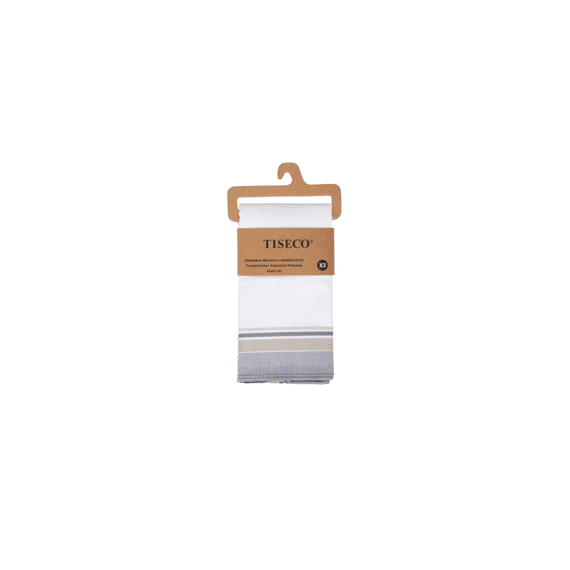 Tiseco Herenzakdoeken - Regal2 - 42x42 - Set/3 - Grijs