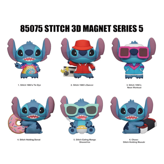 Stitch 3d Foam Magneet Assortiment Prijs Per Stuk