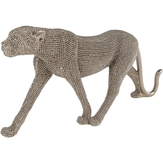 Sculptuur Panter L Glinster Goud Polystone 37x8x18cm