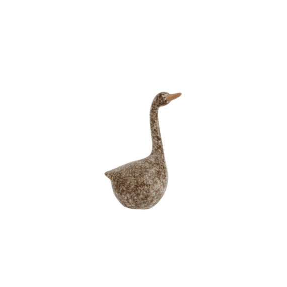 Sculptuur Goose S Bruin Aardew 6,5x5,5x12cm