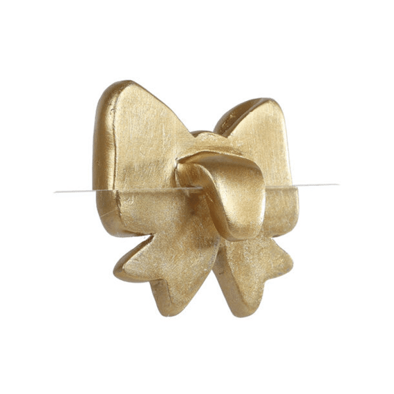 Pothanger Bow Goud A2 Polystone 5,5x5,5x2,5cm