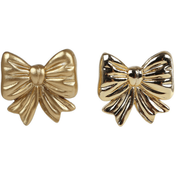 Pothanger Bow Goud A2 Polystone 5,5x5,5x2,5cm