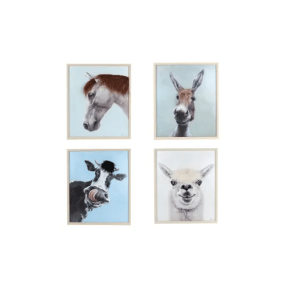 Schilderij Animals Bruin A4 Hout 50x60x3,5cm