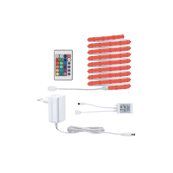 Paulmann Simpled Cob Strip Set 3m Rgb 22w 230/12v Dc Wit Metaal