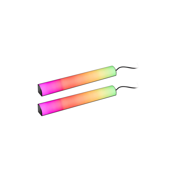 Paulmann Lightbar Set 2x30cm Dynamic Rainbow Rgb 2x0,6w 230/5v Dc Zwart Alu Kst