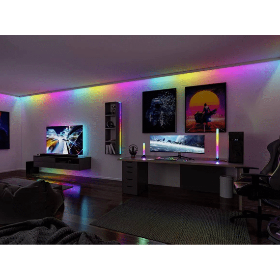 Paulmann Usb Tv Strips 65 Inch Dynamic Rainbow Rgb 4w 5v Zwart