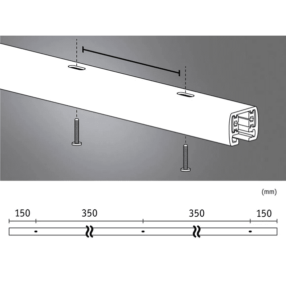 Paulmann Urail 1m Railsysteemcomponent Signaalwit