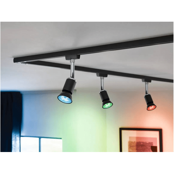 Paulmann Led Zb Rgbw Reflector Zwart Gu10 350lm 2200k-6500k Dim 230v