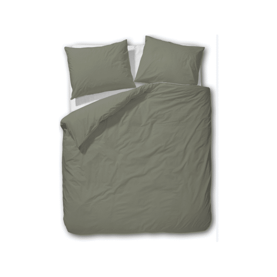 Twenthe W25 Dekbedovertrek  Brushed Satin 140x200/220+1 Sloop Green