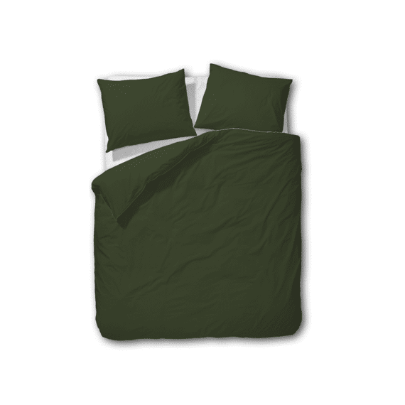 Twenthe W25 Dekbedovertrek  Brushed Satin 240x200/220+2 Slopen Forest Green