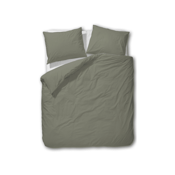 Twenthe W25 Dekbedovertrek  Brushed Satin 240x200/220+2 Slopen Green