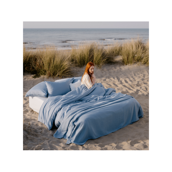 Twenthe W25 Dekbedovertrek  Brushed Satin 260x220/240+2 Slopen Jeans