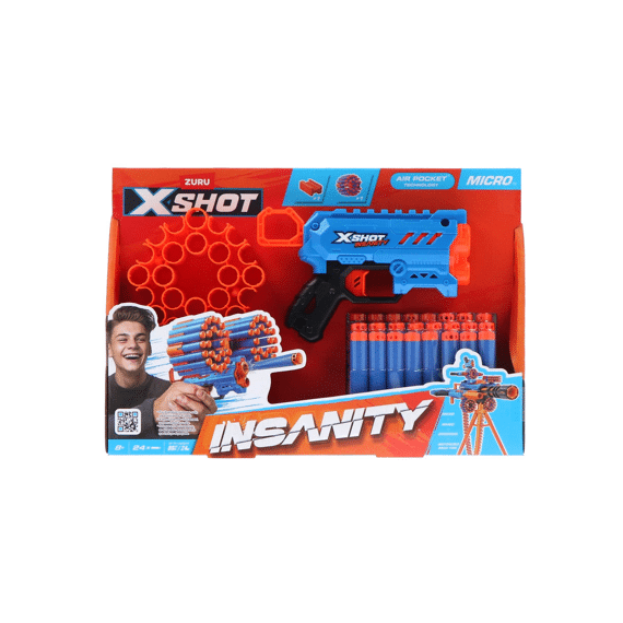 X-shot Insanity Micro Pistool Met 24 Darts