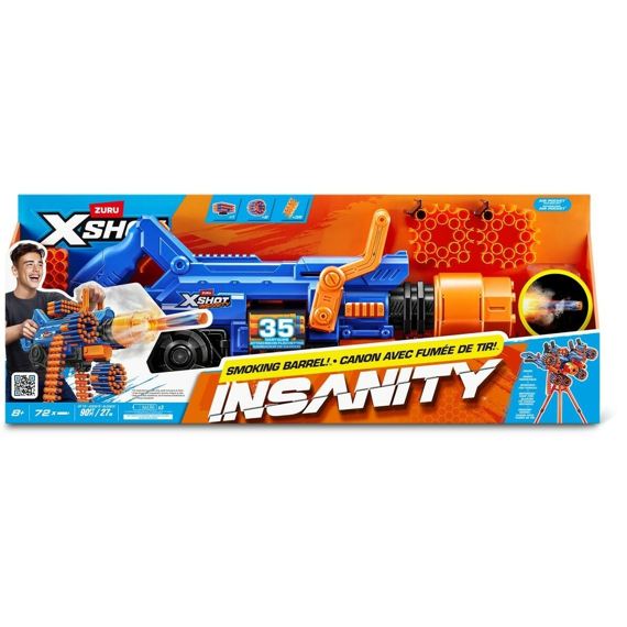 X-shot Insanity Smoking Barrel Met 72 Darts