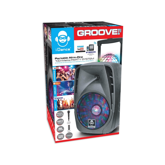 Idance Groove 216 Trolley Zwart Bleutooth Speaker