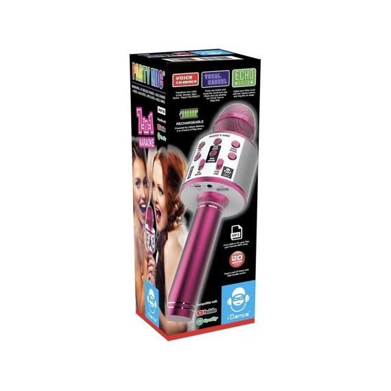Idance Party Mic Bluetooth Karaoke Microfoon Pink