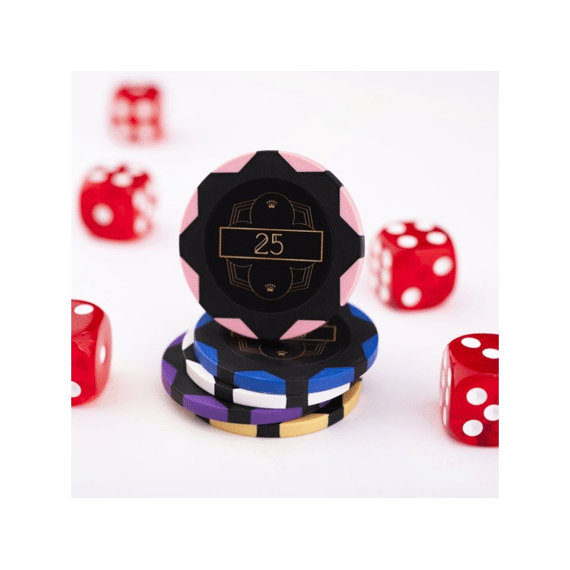 Pokerset In Zwarte Koffer Met 300 Chips Met Waarde 14 Gram