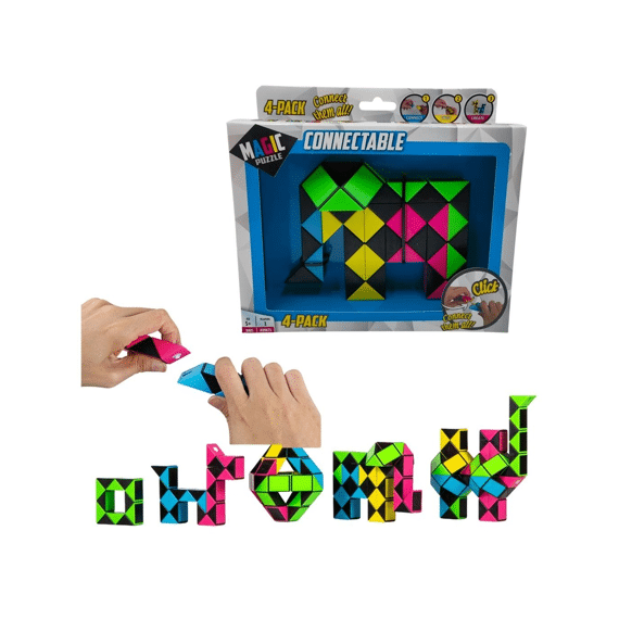 Magic Puzzle Connectable 4-pack