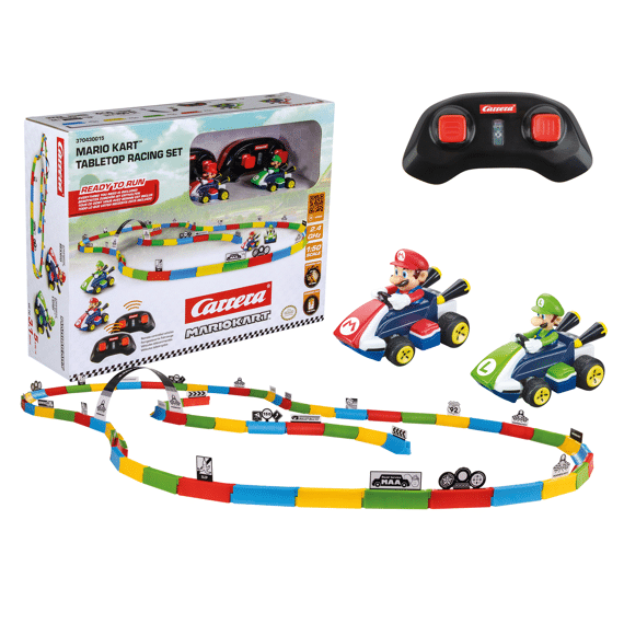 Carrera Team Mario Kart Tabletop Racebaan Mario & Luigi 5km/u 1:50