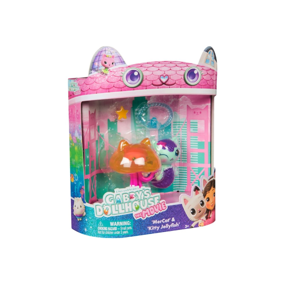 Gabbys Dollhouse The Movie Speelfigurenset Met 2 Katjes -  Meerminkat & Jelly Kitty