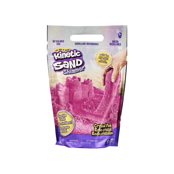 Kinetic Sand Glitter Sand Bag Crystal Pink 907g