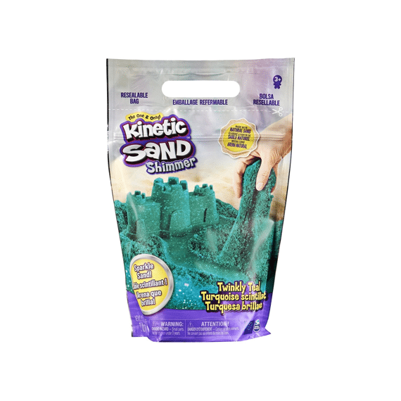 Kinetic Sand Glitter Sand Twinkly Teal 907g