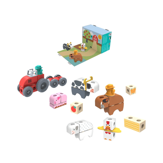 Melissa Doug Blockables Boerderij Speelset 56 Delig