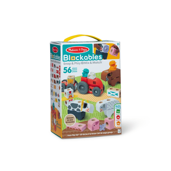Melissa Doug Blockables Boerderij Speelset 56 Delig