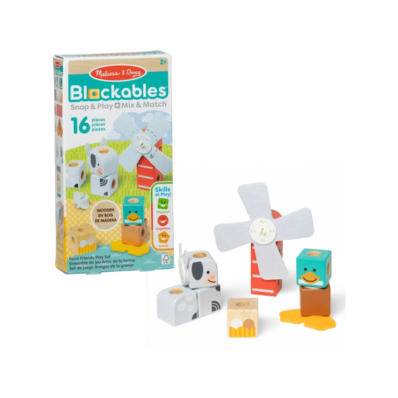 Melissa Doug Blockables Boerderij Speelset 16 Delig