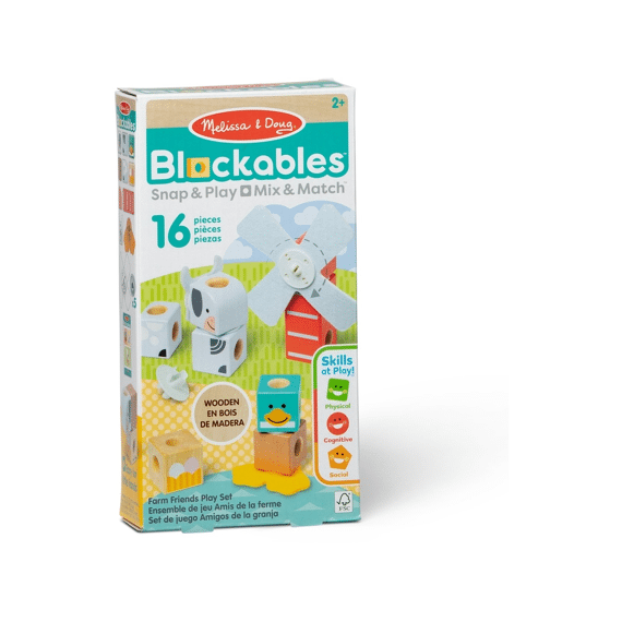 Melissa Doug Blockables Boerderij Speelset 16 Delig