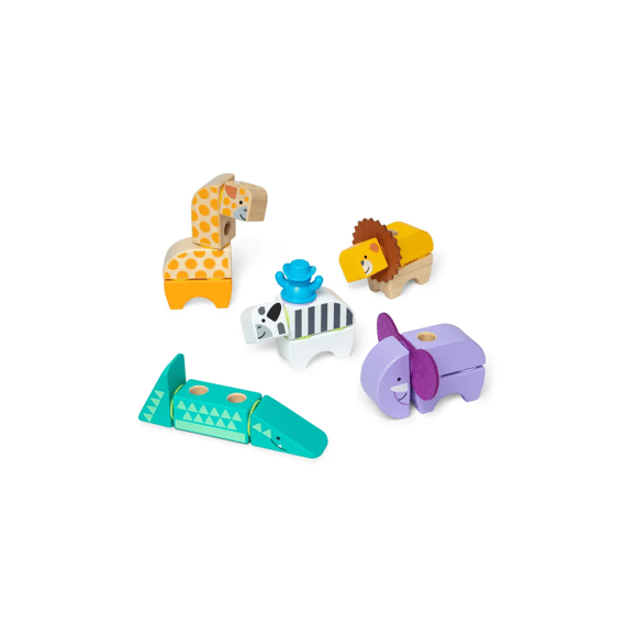 Melissa Doug Blockables Safari Speelset 34 Delig
