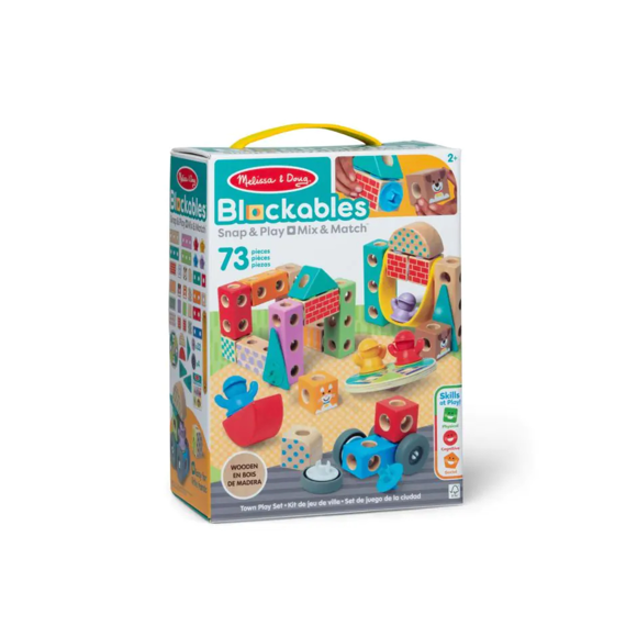Melissa Doug Blockables Stad Speelset 73 Delig