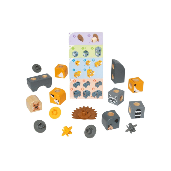 Melissa Doug Blockables Woodland Speelset 16 Delig