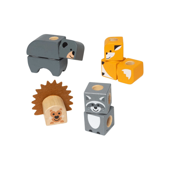 Melissa Doug Blockables Woodland Speelset 16 Delig