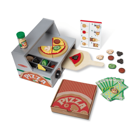 Melissa Doug Houten Pizza Kraam