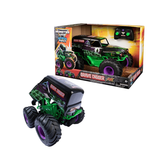 Monster Jam 1:15 Rc Smash And Bash Grave Digger