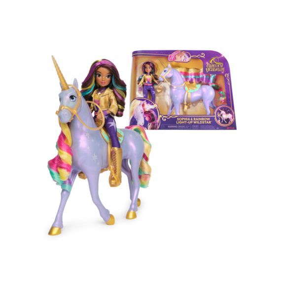 Unicorn Academy Light Up Unicorn Wildstar Met Pop Sophia 28cm En 24cm