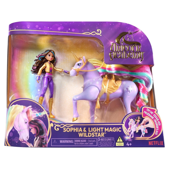 Unicorn Academy Pop Sophia Met Unicorn Wildstar Met Licht 11.5cm En 12.5cm